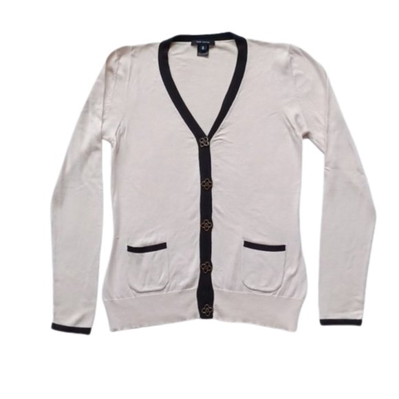 Pink Tartan Clover Button Front Cotton Cardigan- Sz. XS - Picture 1 of 12